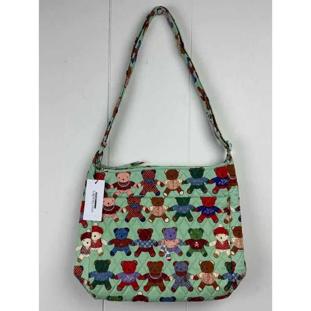 Vera Bradley Toasty Teddies Essential XL Crossbody, NWT
